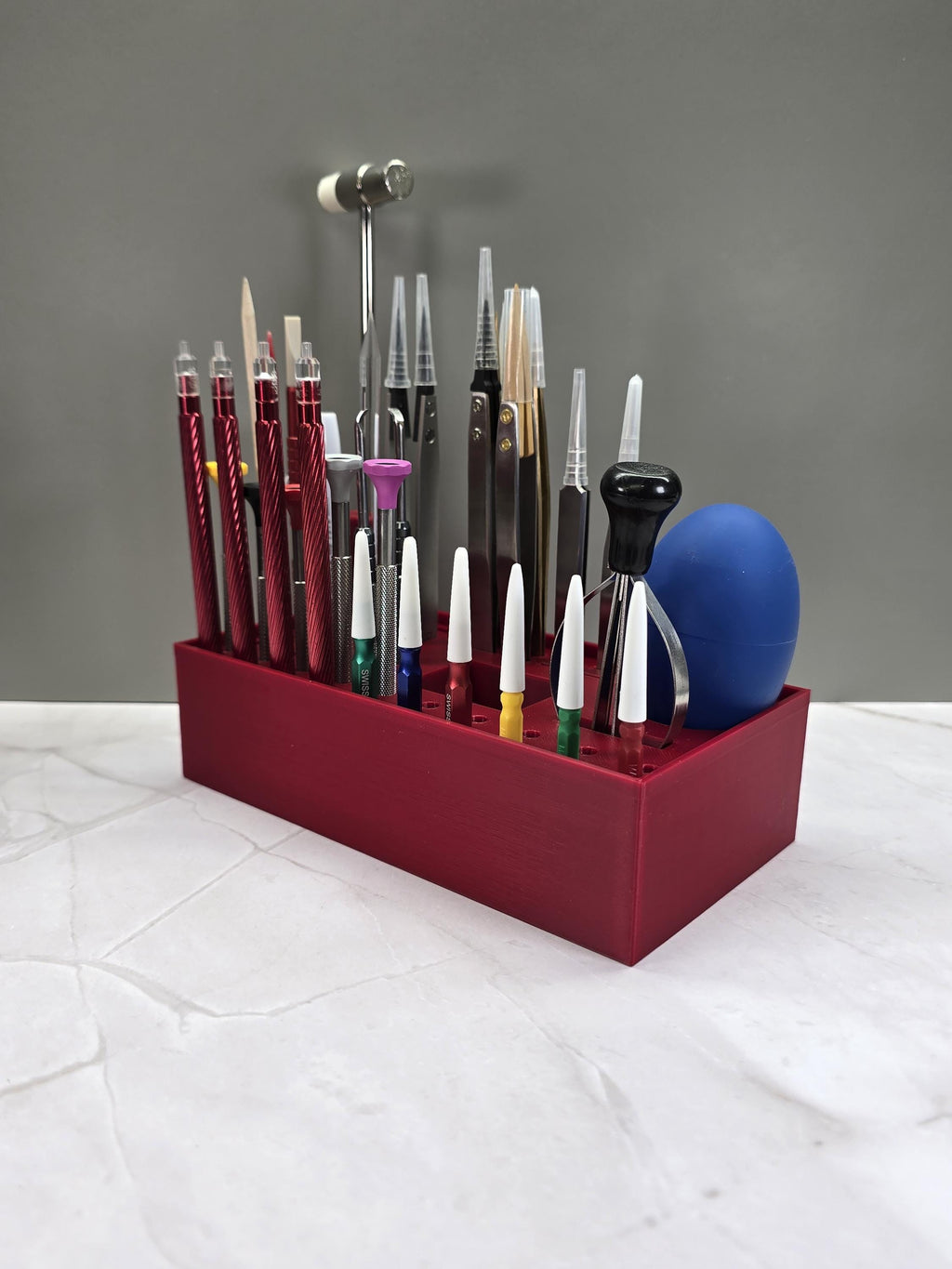 Watchmaker Tool Organizer Holder with  45 Slots fits Bergeon Dumont and Most Unbranded tools