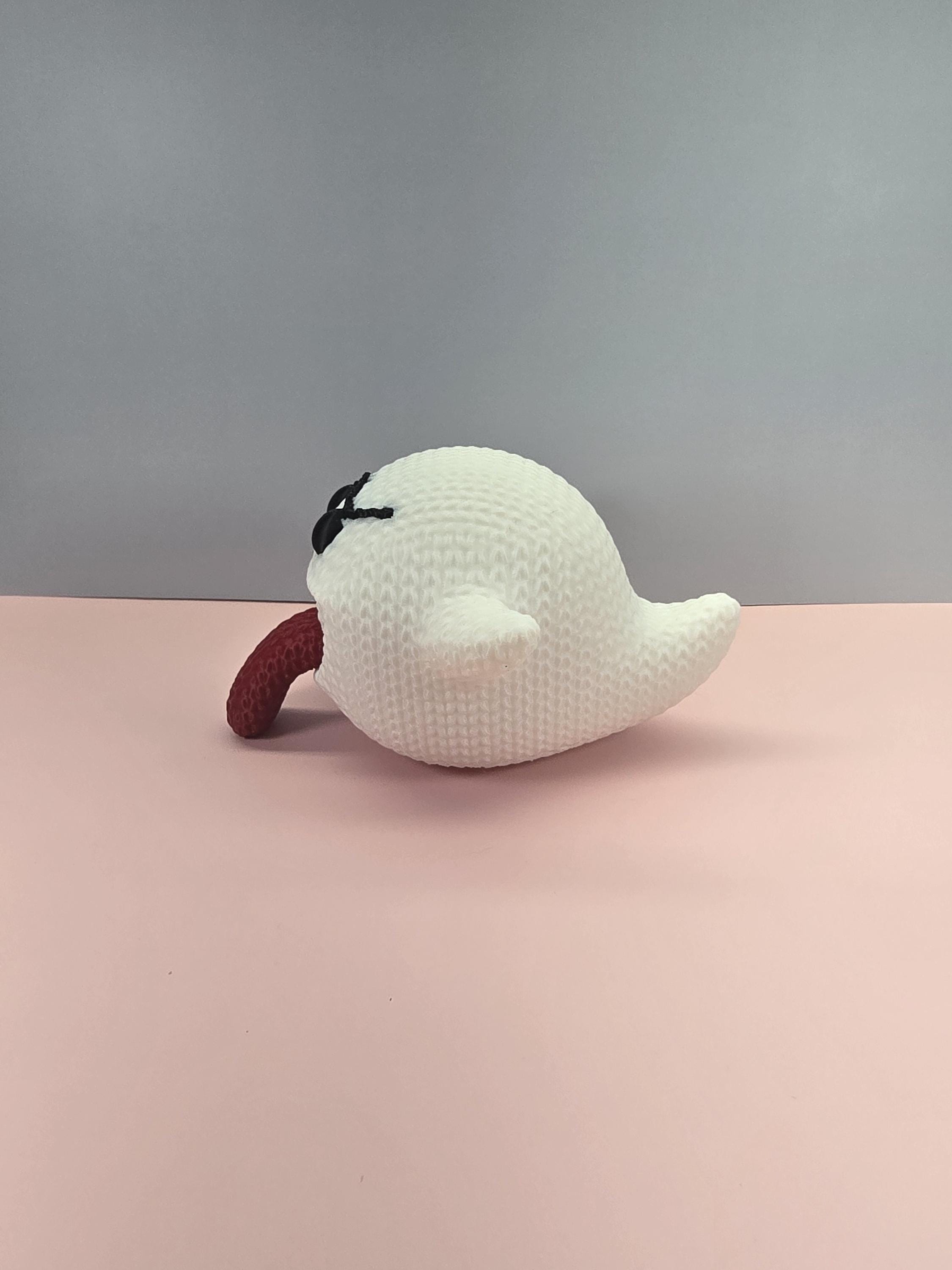 3D Printed Boo Knitted Figure