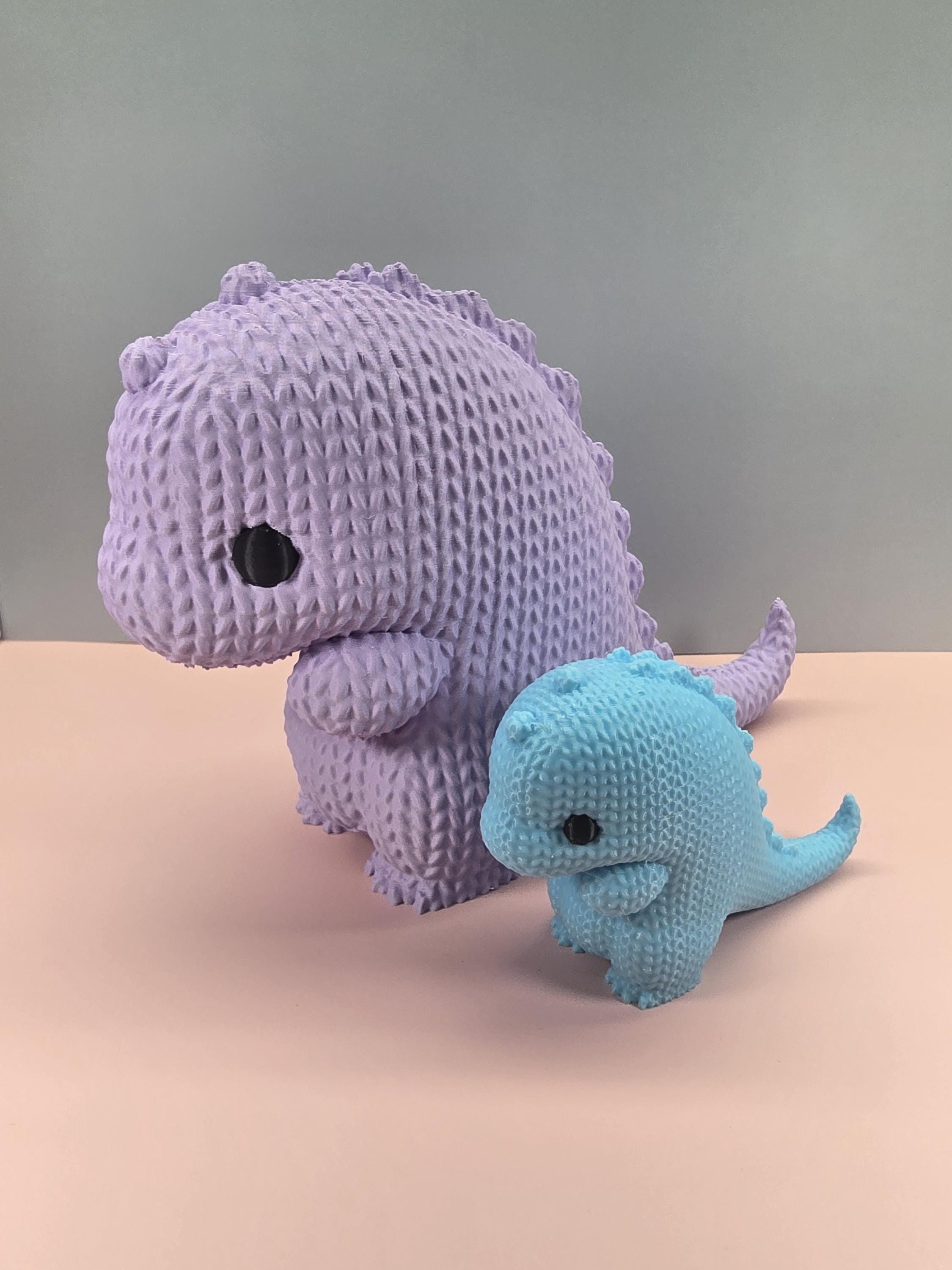 3D Printed Baby Dino knitted design 2 sizes available