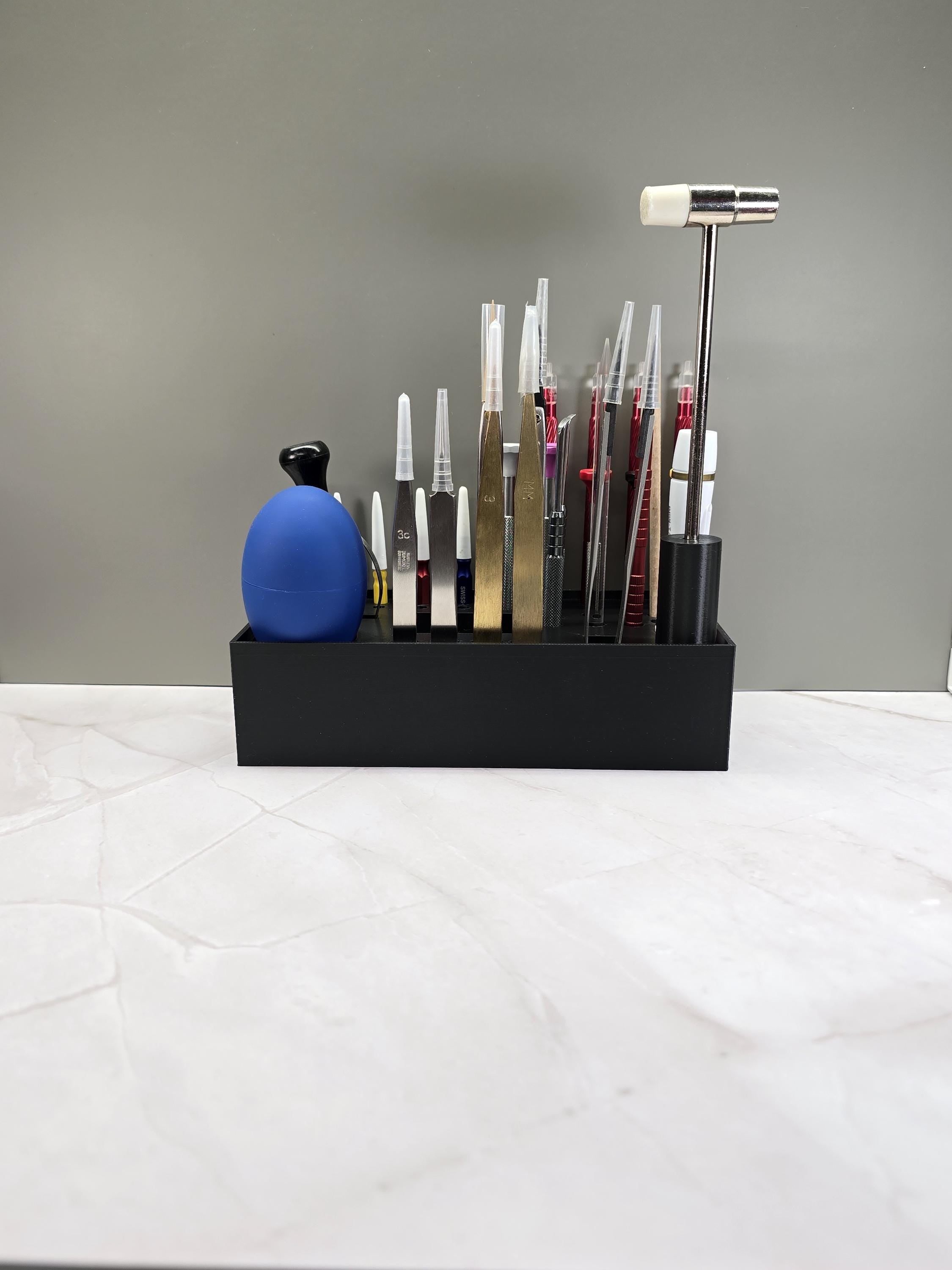 Watchmaker Tool Organizer Holder with  45 Slots fits Bergeon Dumont and Most Unbranded tools