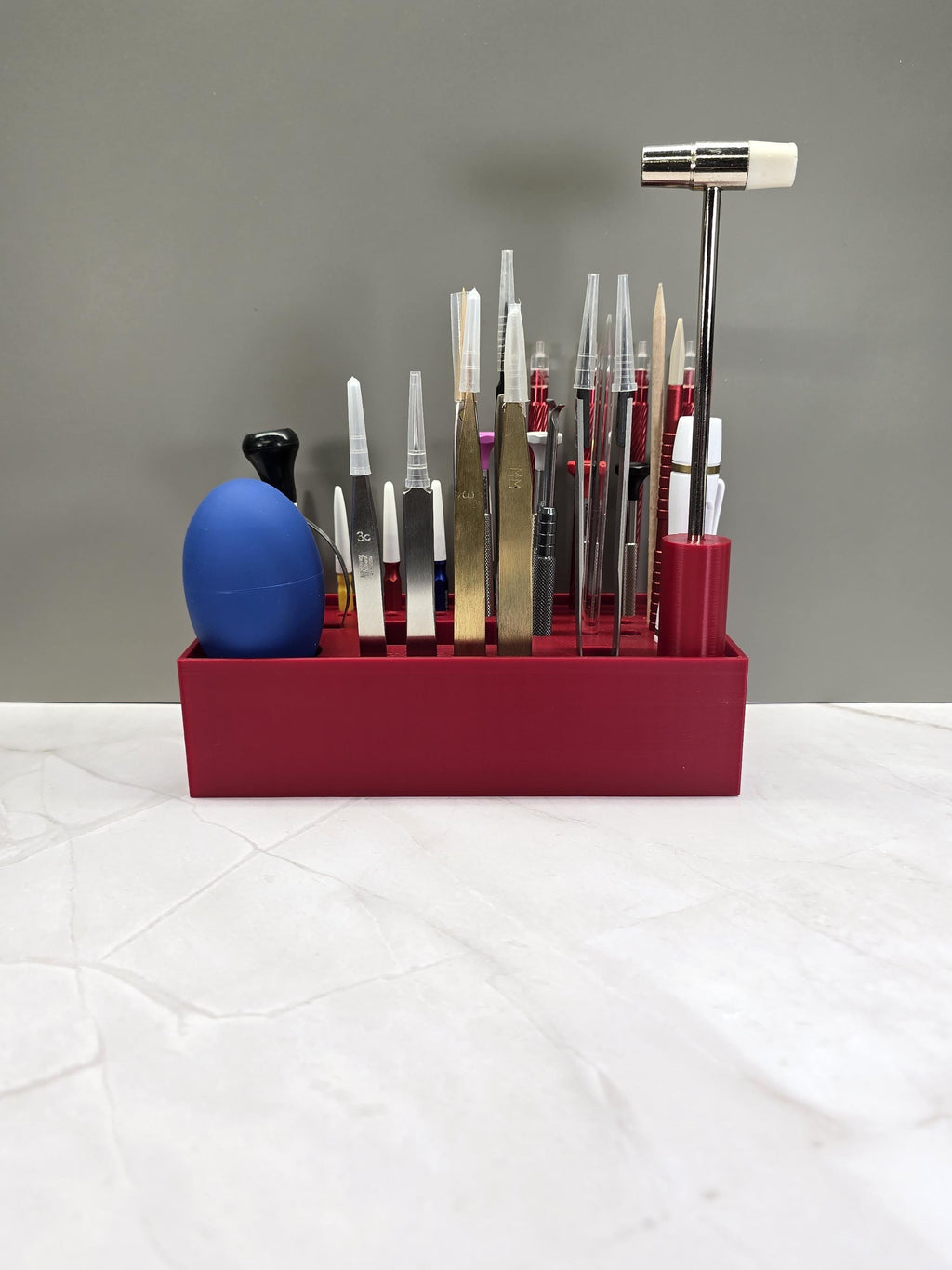 Watchmaker Tool Organizer Holder with  45 Slots fits Bergeon Dumont and Most Unbranded tools