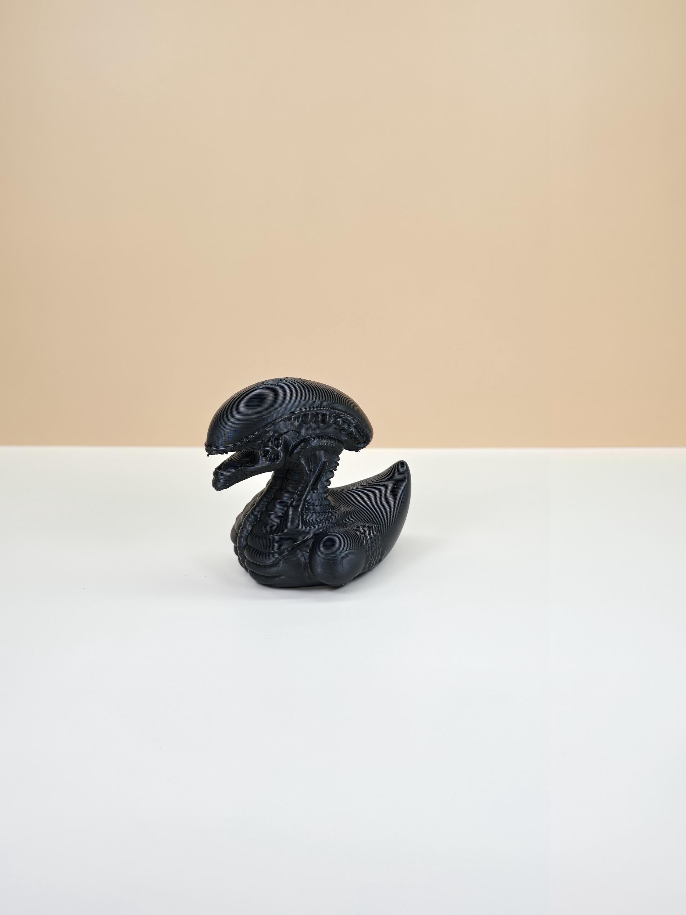 Xenomorph 3d printed ducky rubber duck style aliens style