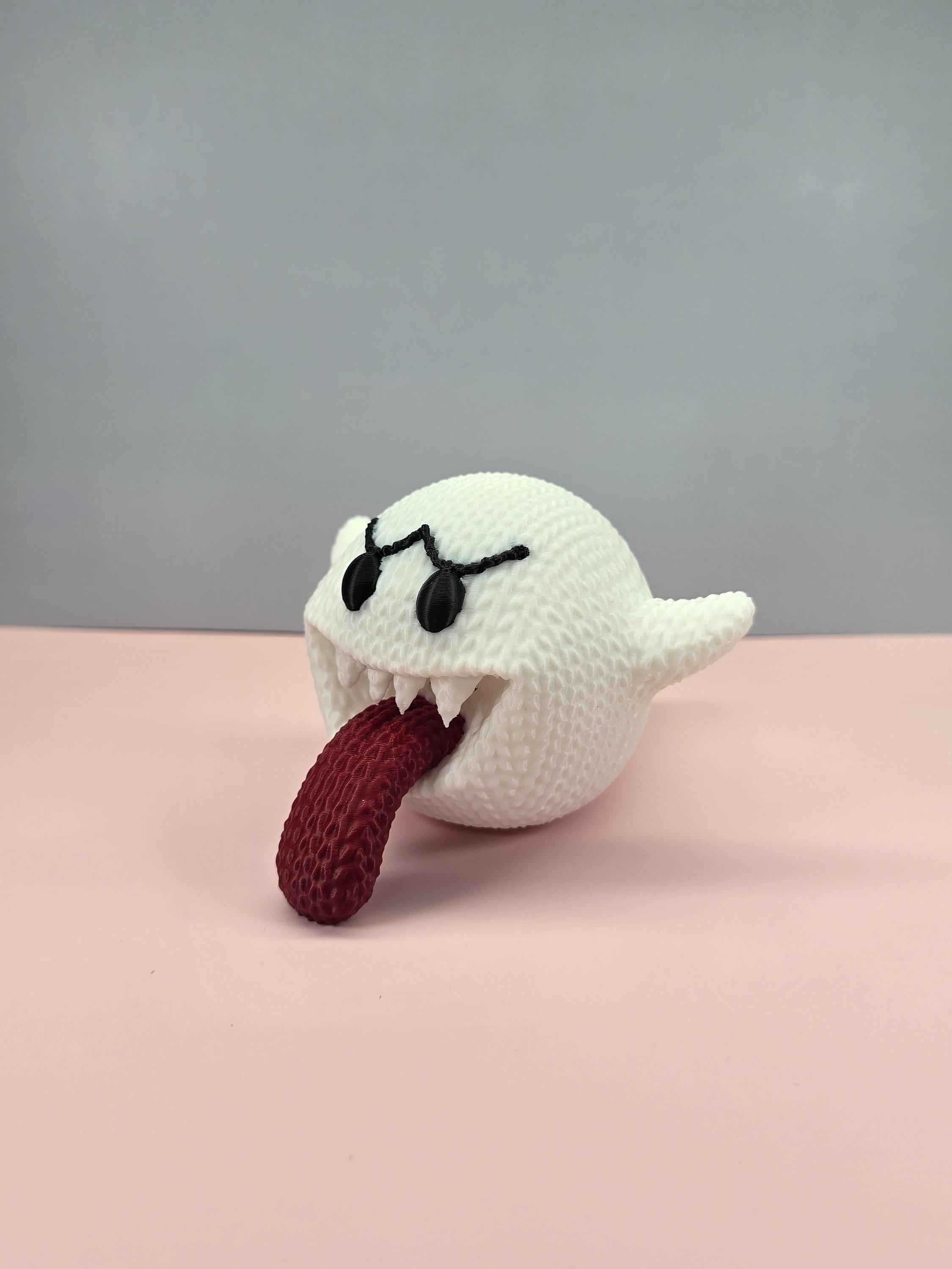 3D Printed Boo Knitted Figure