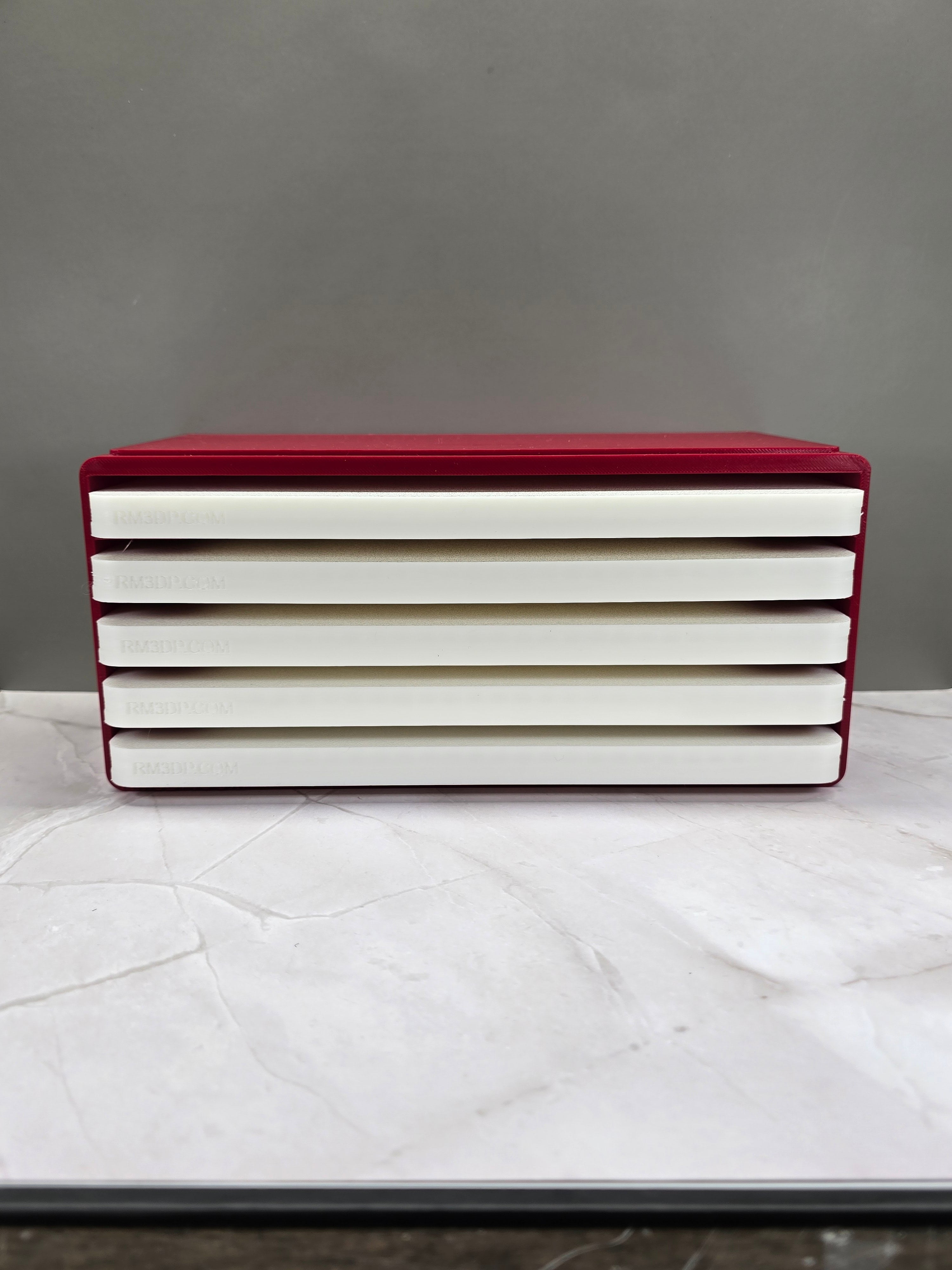 3D Printed Watch Parts Storage Cabinet, 5 Tray Organizer