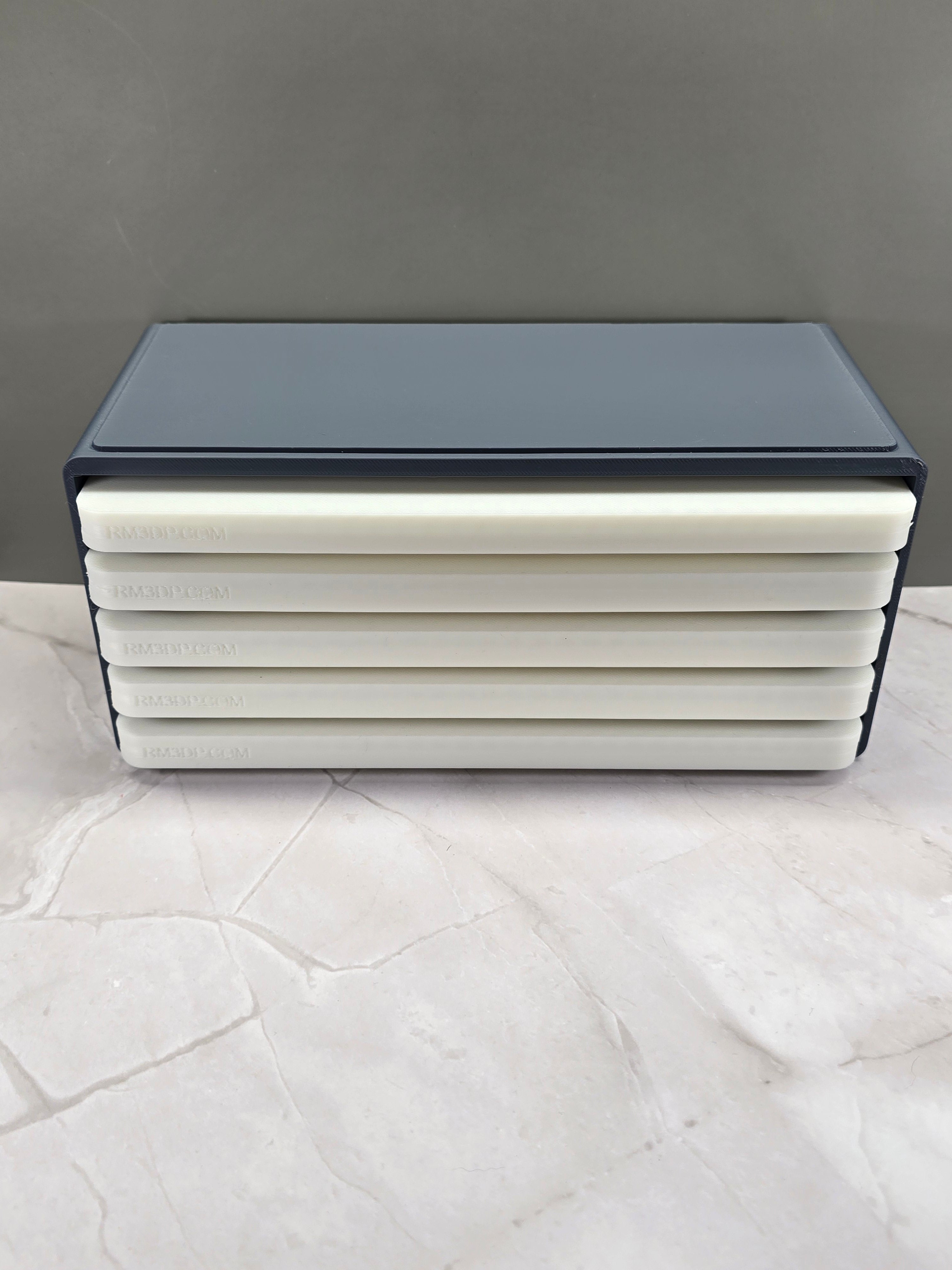 3D Printed Watch Parts Storage Cabinet, 5 Tray Organizer