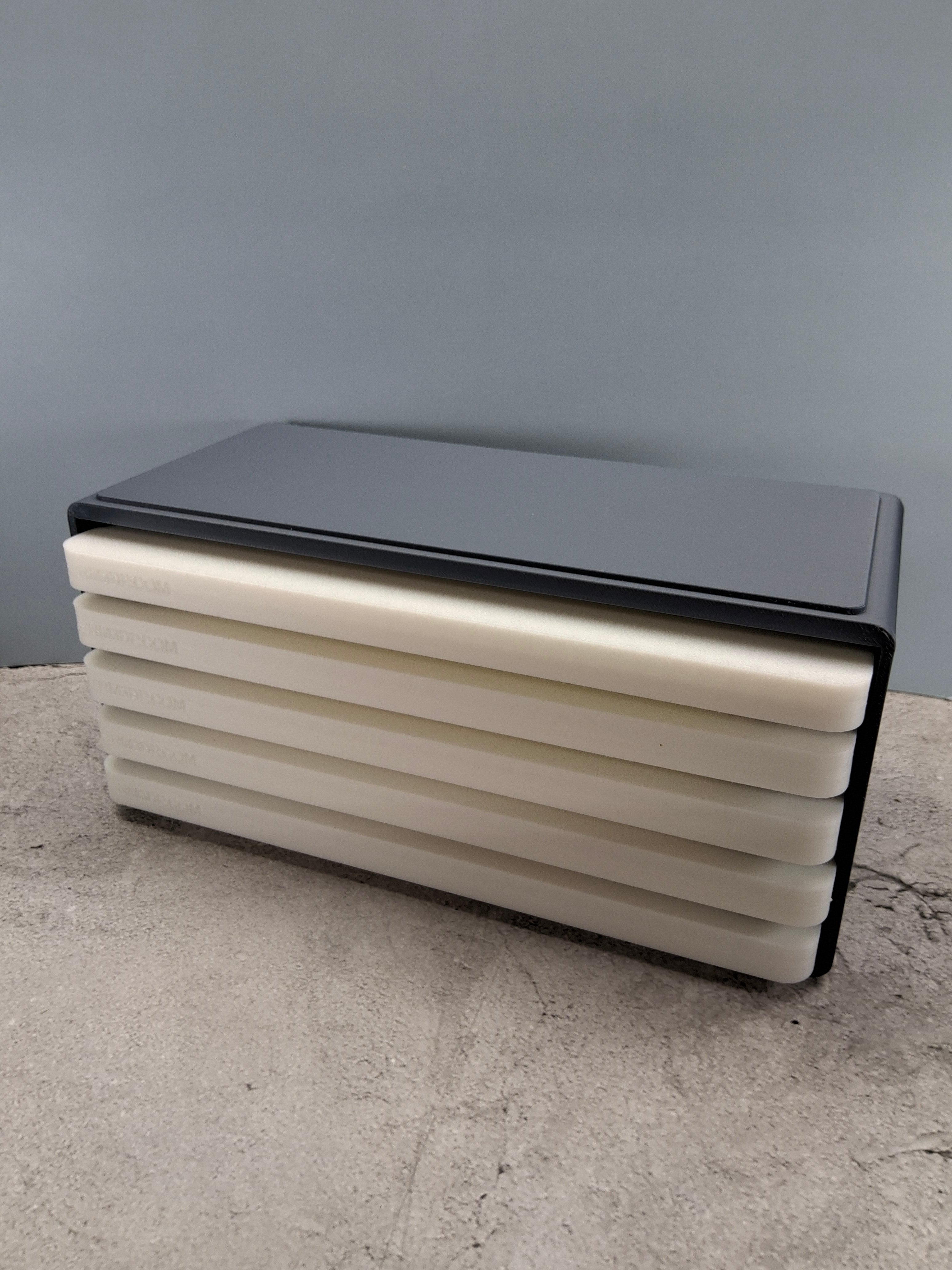 3D Printed Watch Parts Storage Cabinet, 5 Tray Organizer